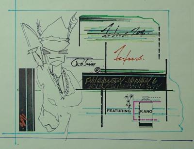 Card for Futura 2000 exhibition at Fun Gallery, New York