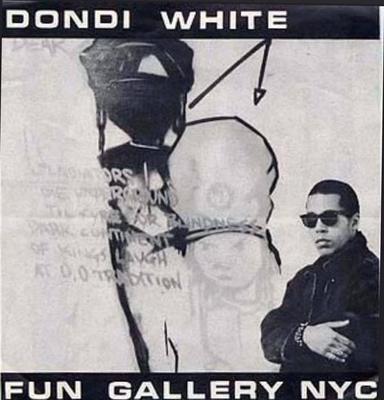 Card for Dondi White's exhibition at Fun Gallery, New York