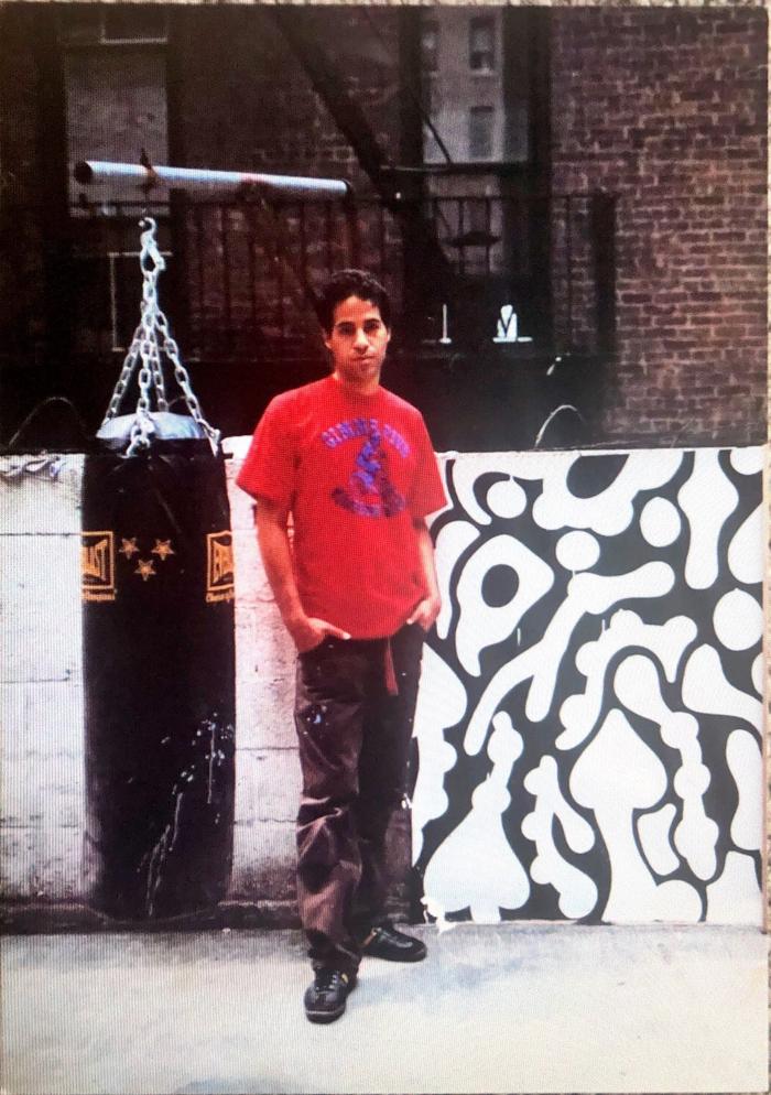 Card of Jonone's Night and Day exhibition at Galerie Speerstra, Paris