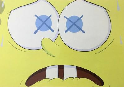 Card of Kaws' Saturated exhibition at Galerie Emmanuel Perrotin, Miami