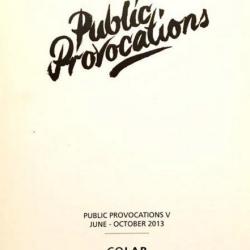 Public Provocations